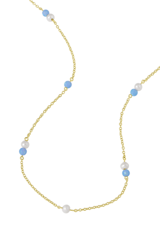 Nami Azure Opal Necklace Gold