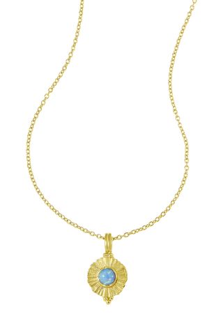 Veya Azure Opal Necklace Gold