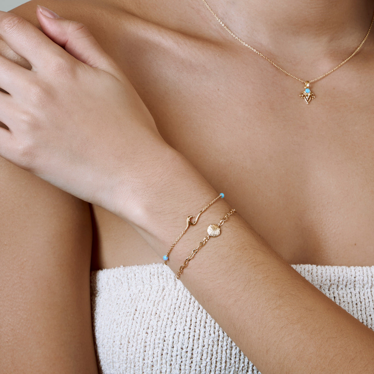 Sandshell Bracelet Gold