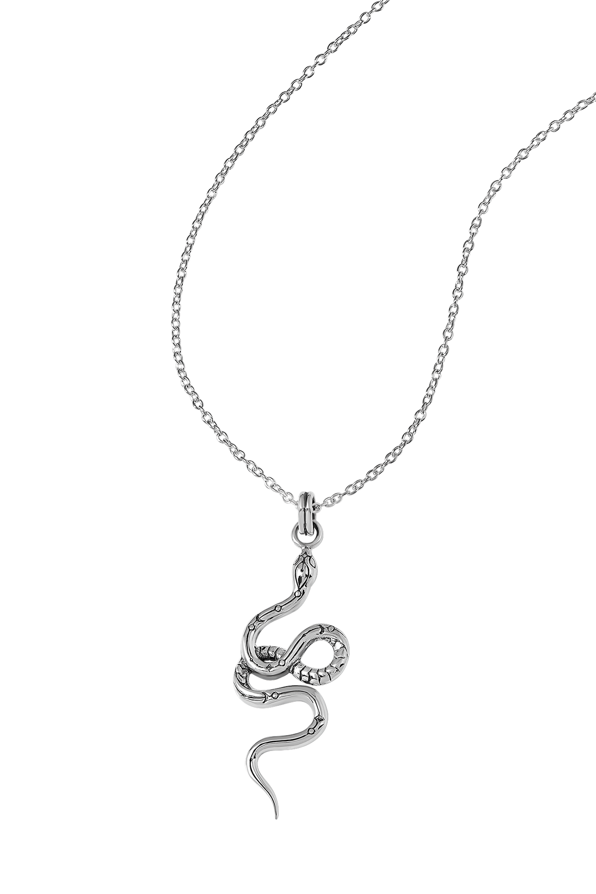 Lunara Serpent Coil Necklace