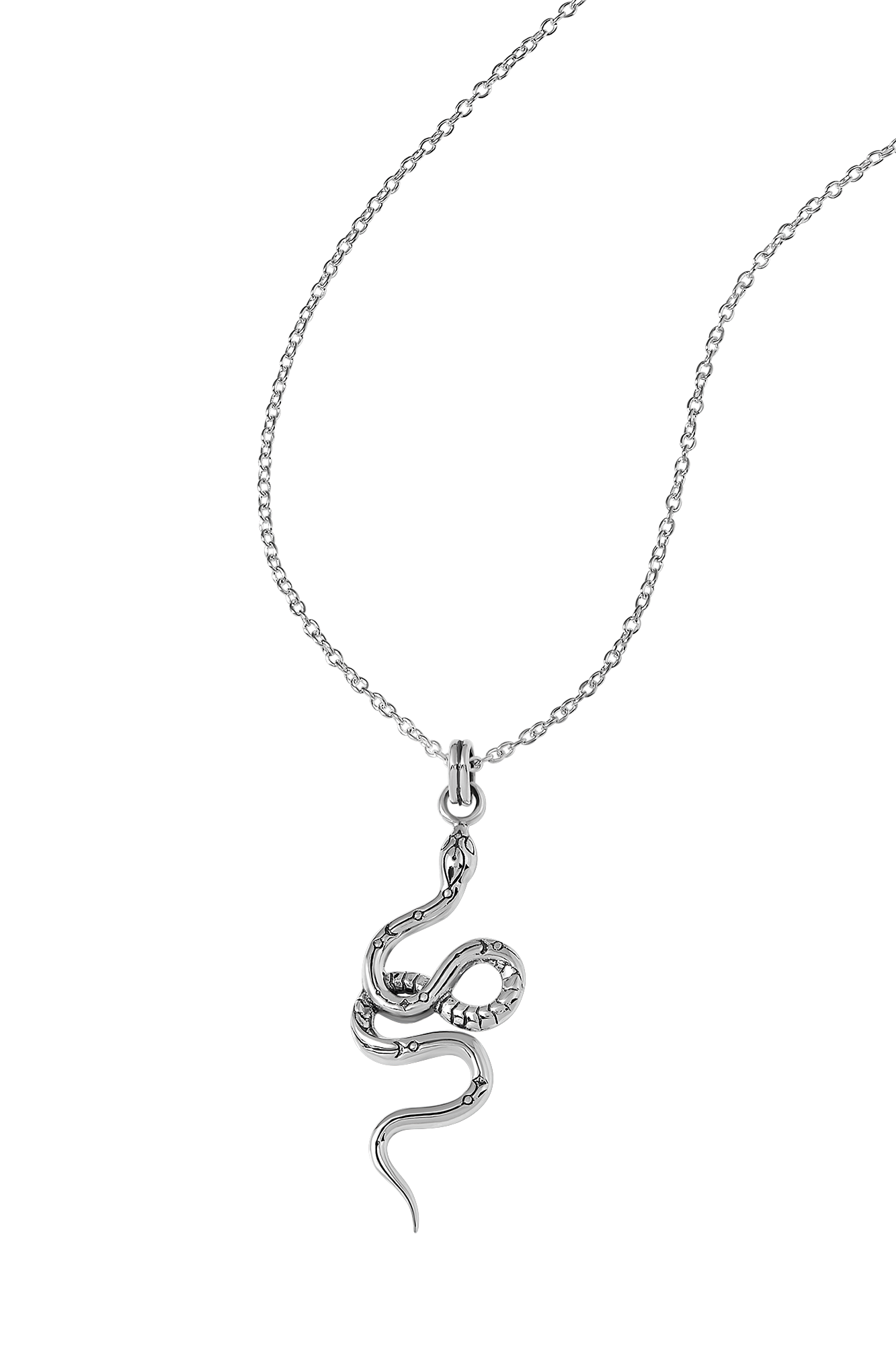 Lunara Serpent Coil Necklace