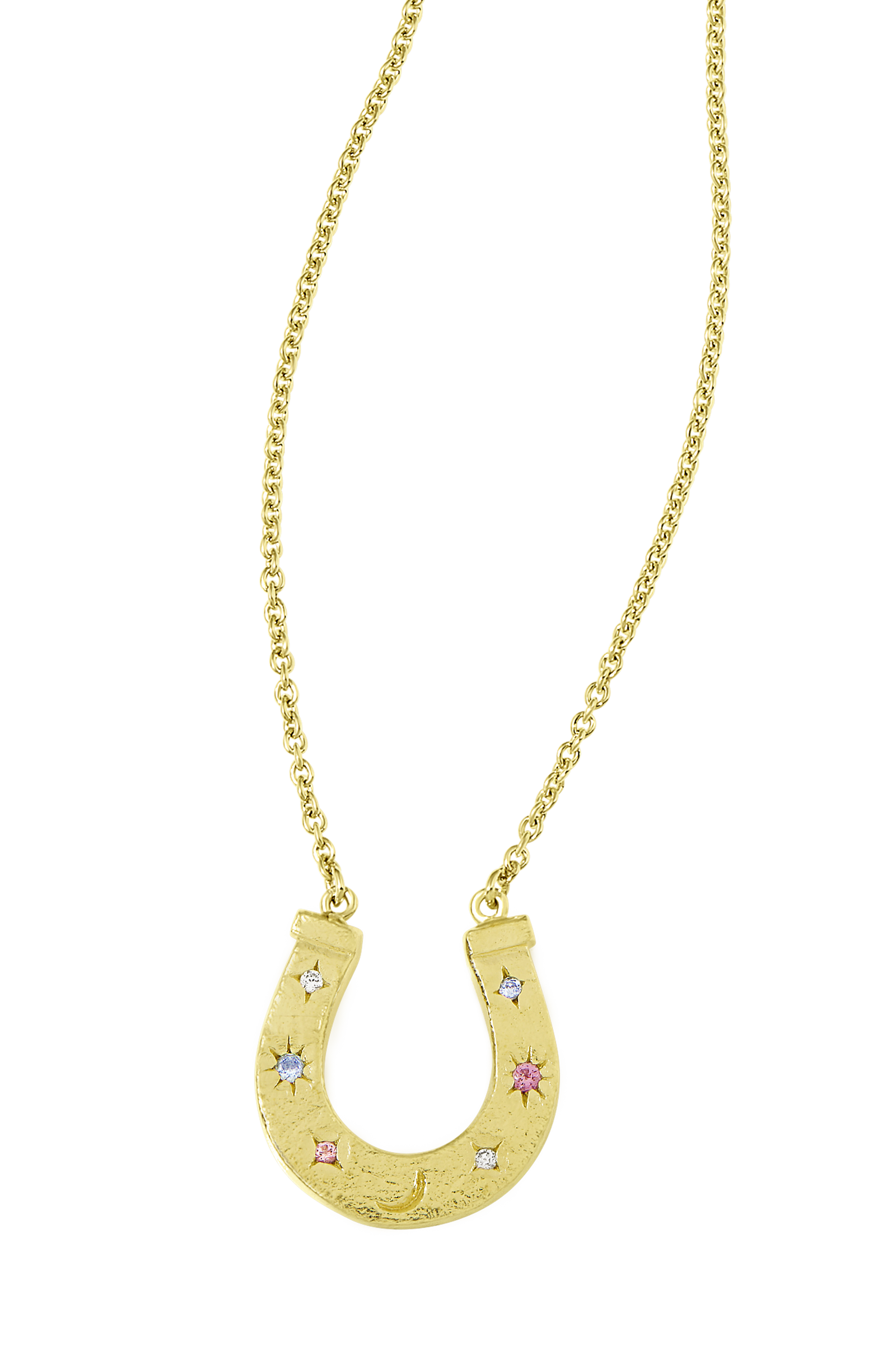 Celestial Horseshoe Necklace Gold