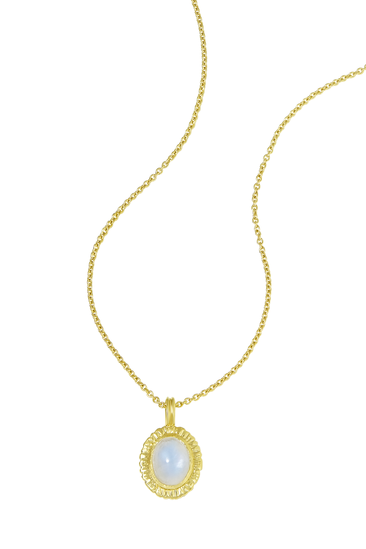 Meridian Moonstone Necklace Gold