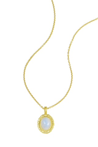 Meridian Moonstone Necklace Gold