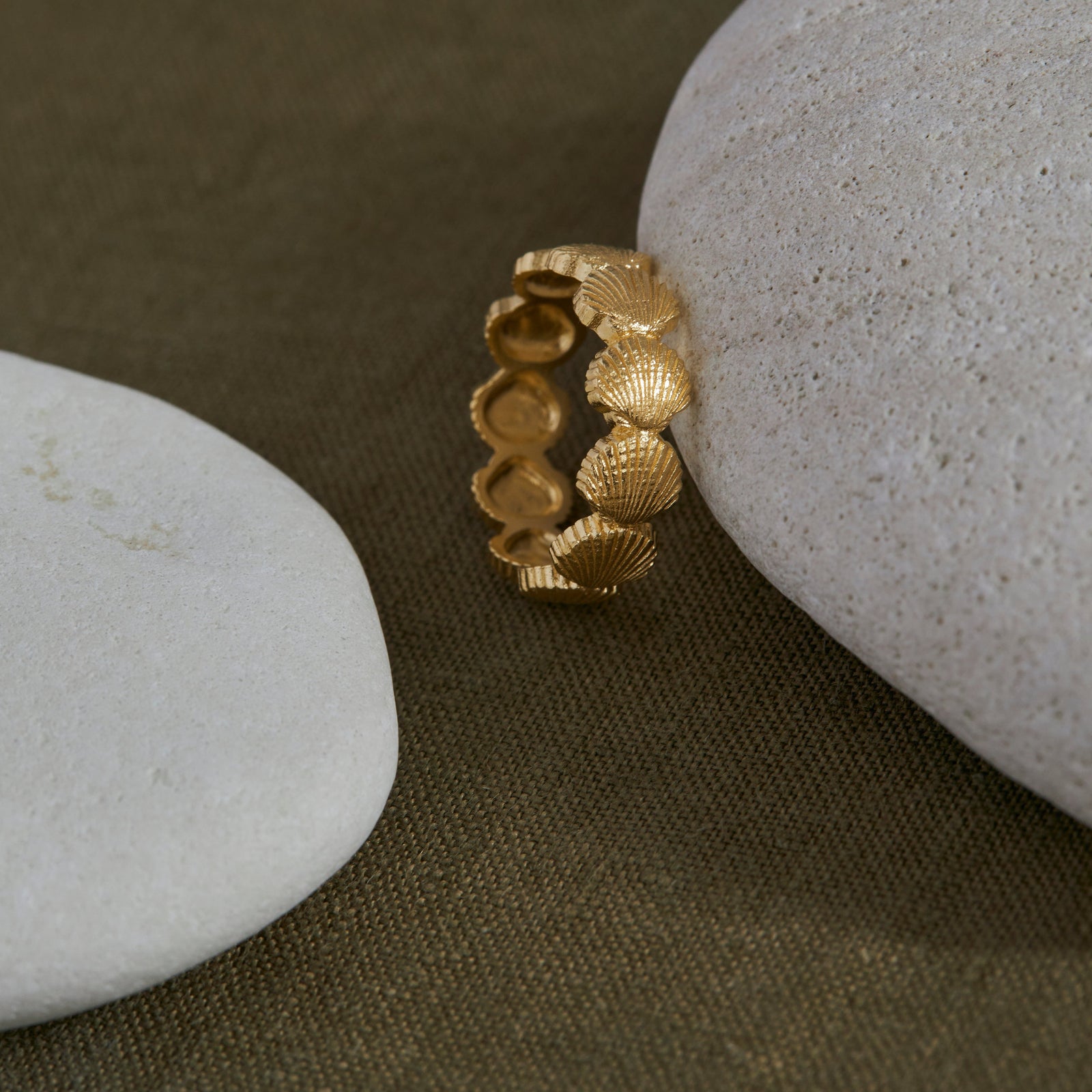 Sandshell Ring Gold