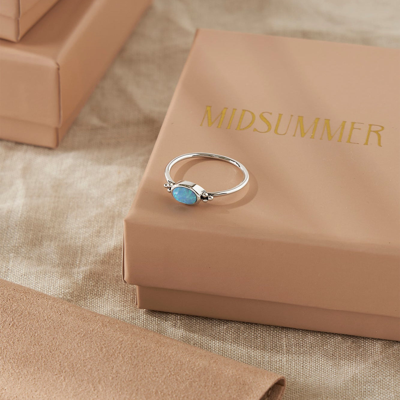 The Visionary Azure Opal Ring