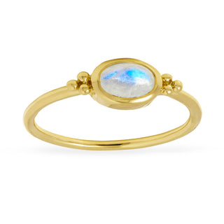 The Visionary Moonstone Ring Gold - 4
