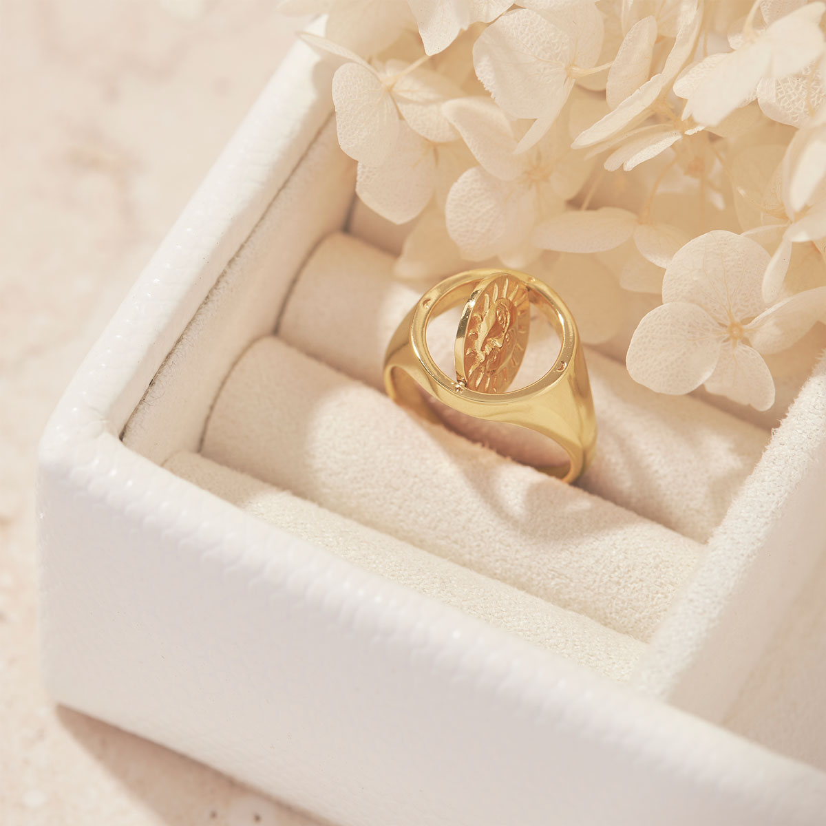 Hidden Tarot Ring Gold