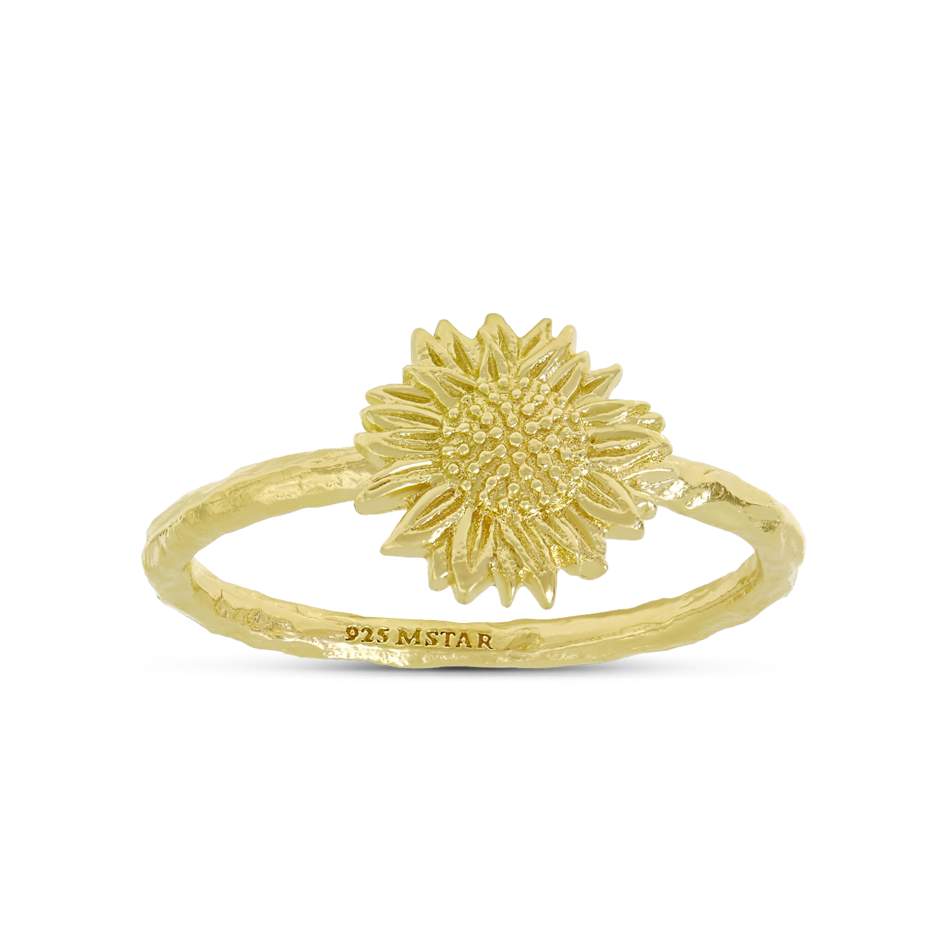 Wild Sunflower Ring Gold