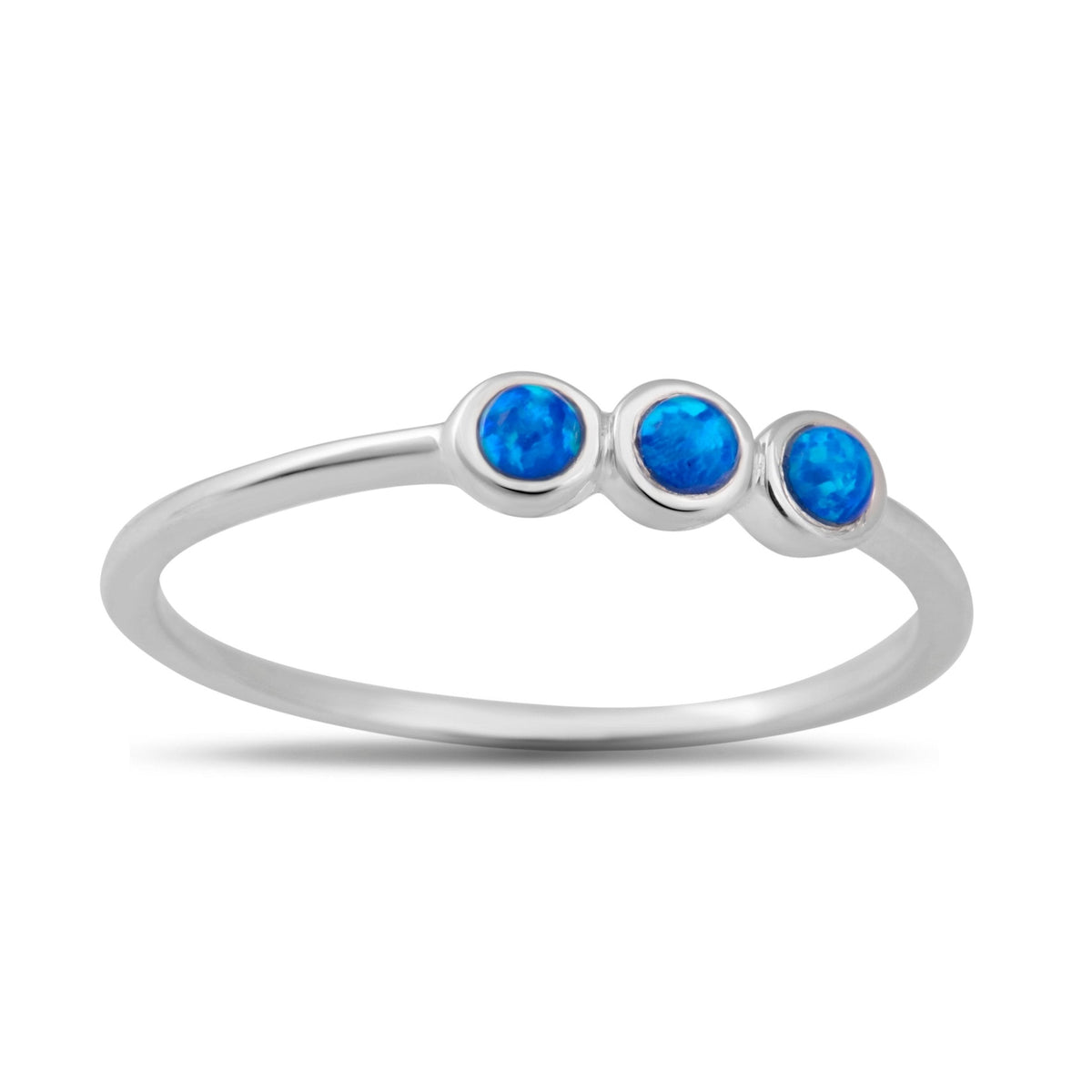 Trinity Blue Opal Ring