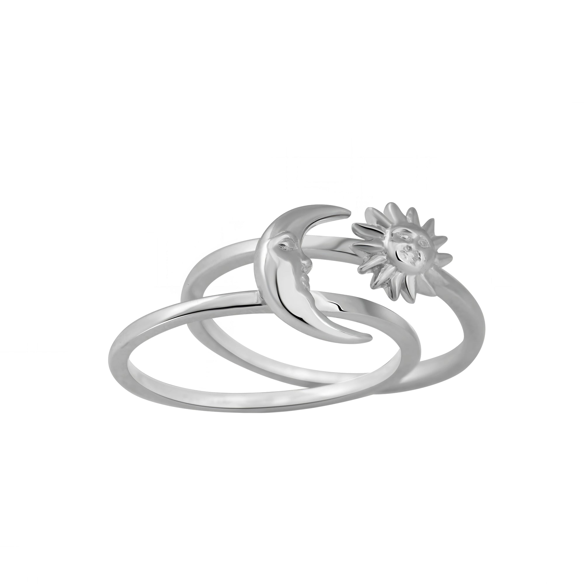 Sol and Moon Ring Set