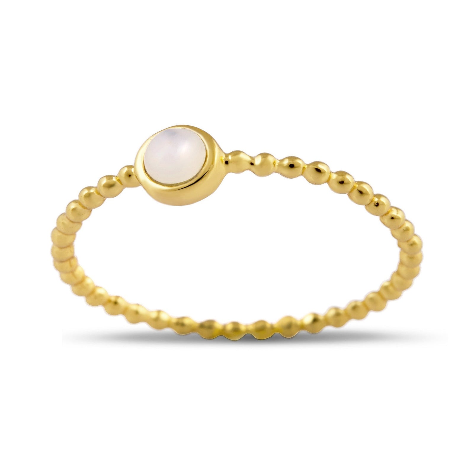 Halo Shell Gold Ring