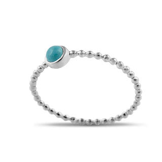 Halo Turquoise Ring - 4