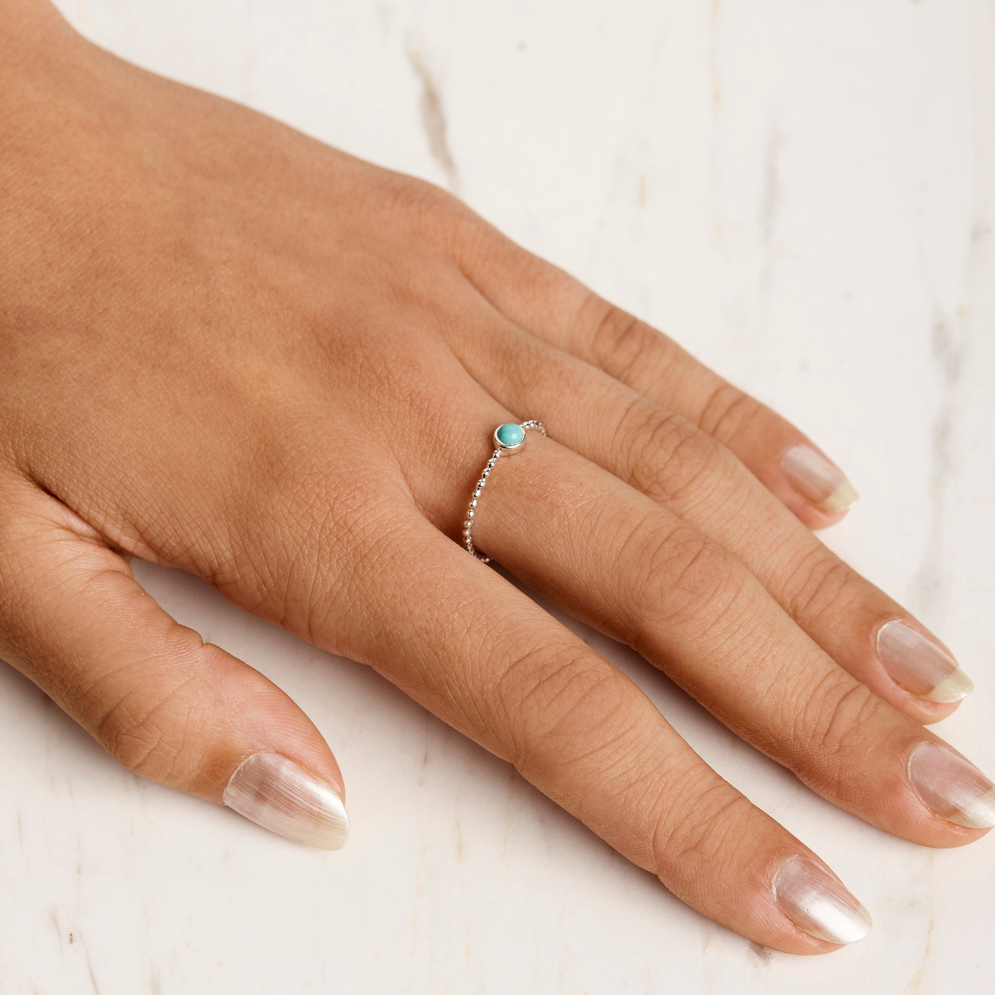 Halo Turquoise Ring