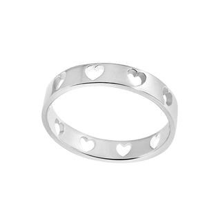 Heart Band Ring - 5
