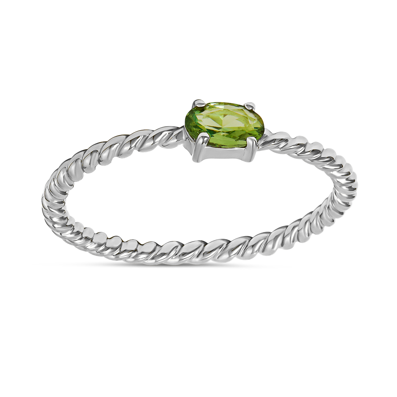Interwoven Peridot Ring