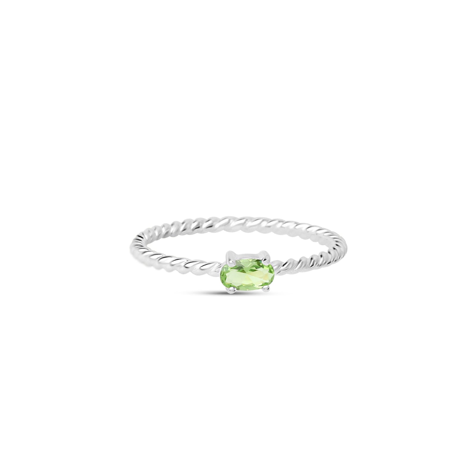 Interwoven Peridot Ring