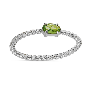 Interwoven Peridot Ring - 5