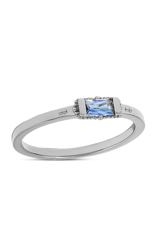 Enigmatic Blue Topaz Ring - 5