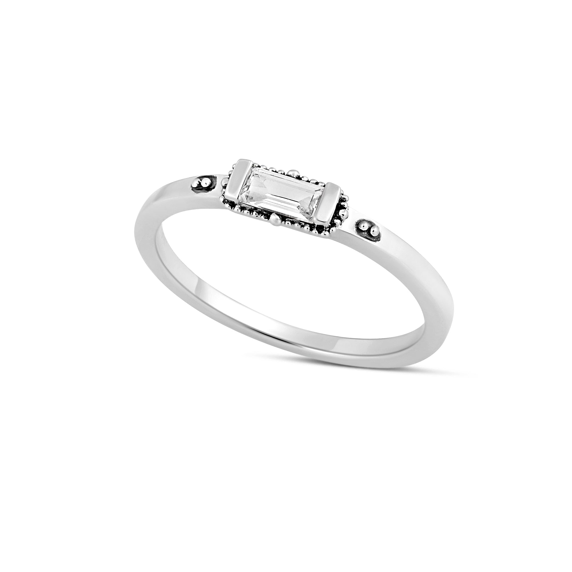 Enigmatic White Topaz Ring