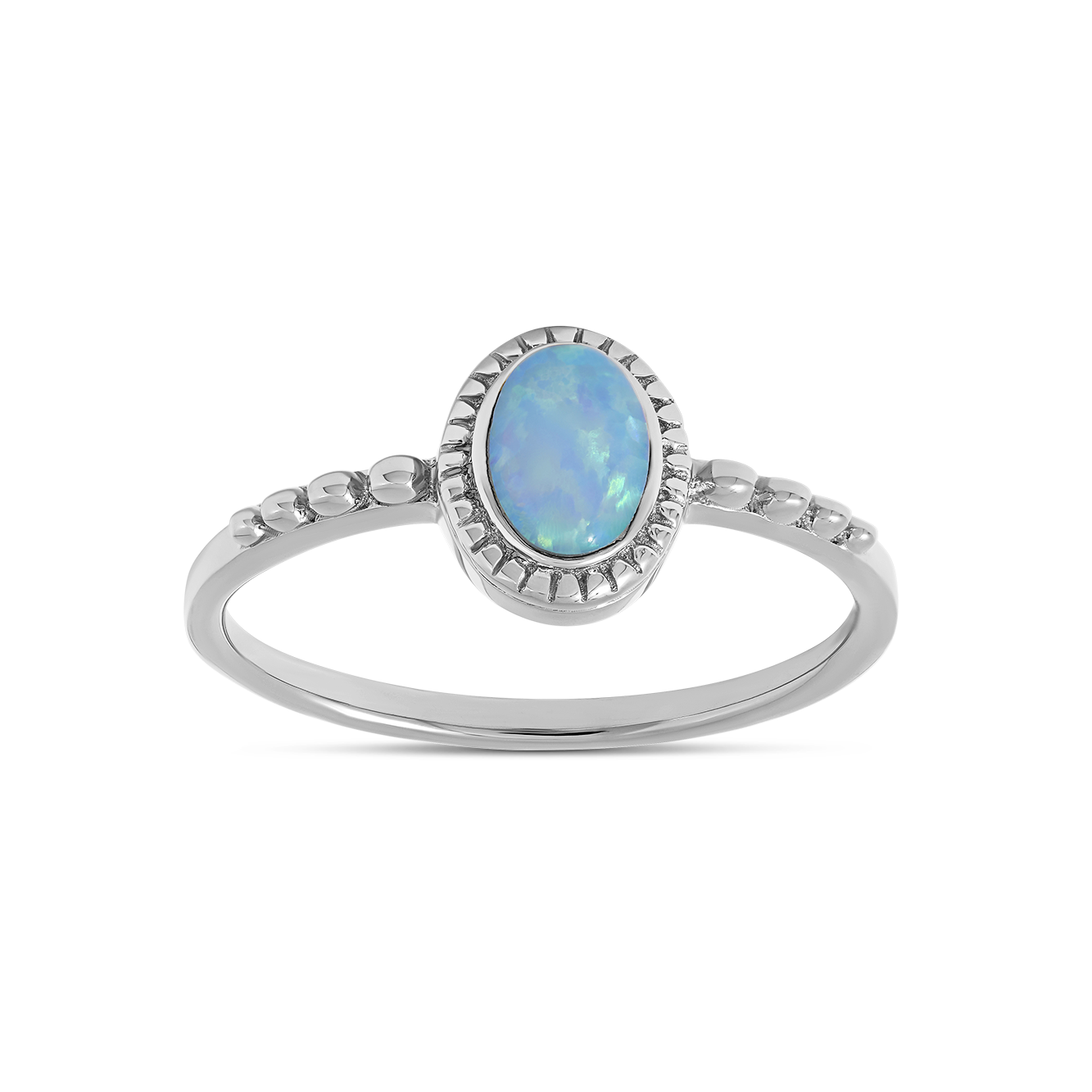 Majestic Azure Opal Ring