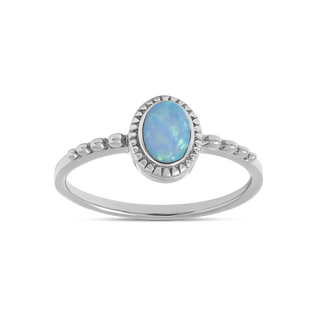 Majestic Azure Opal Ring - 5