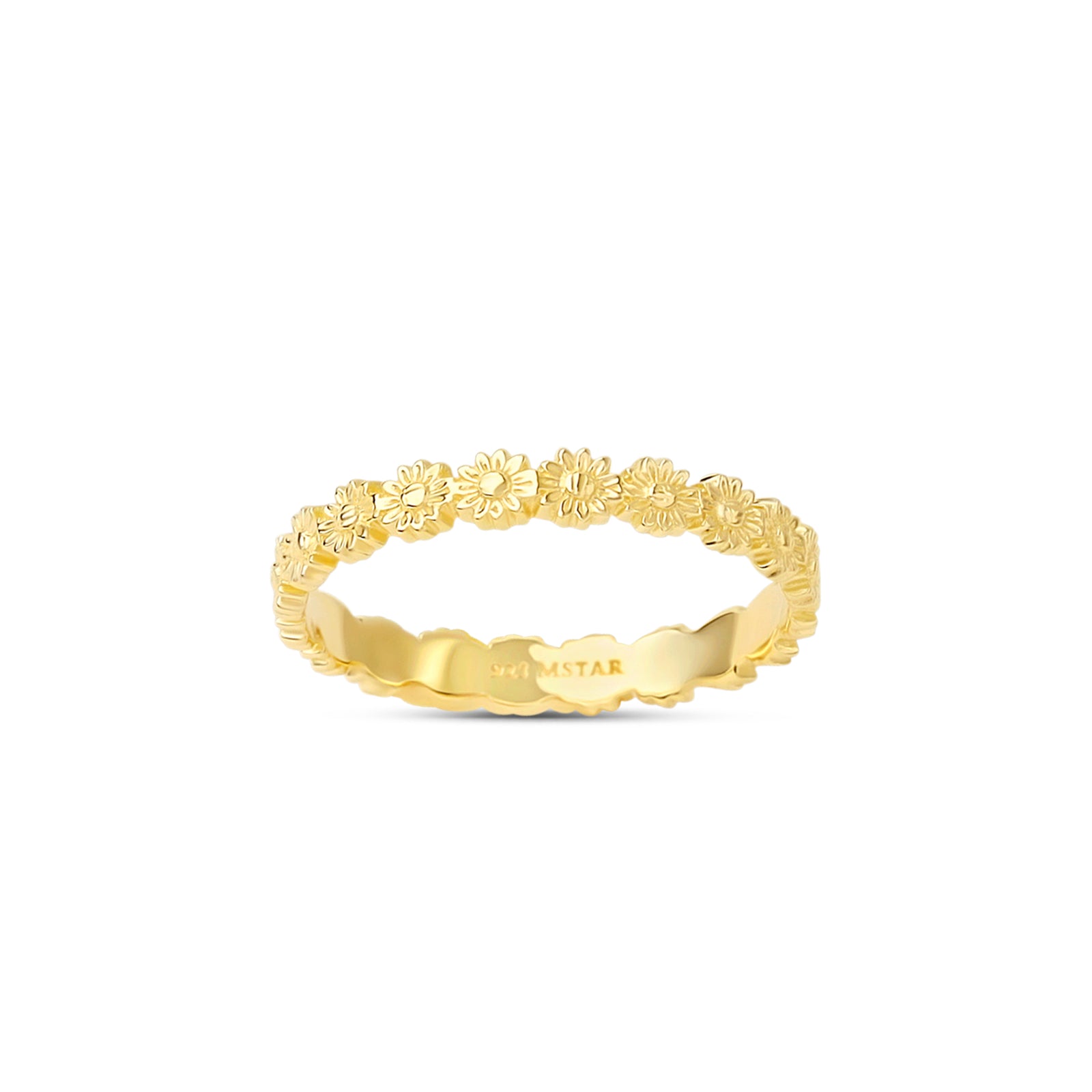 Daisy Chain Ring Gold