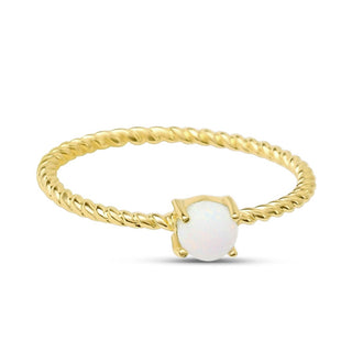 Entwined Opal Ring Gold - 6