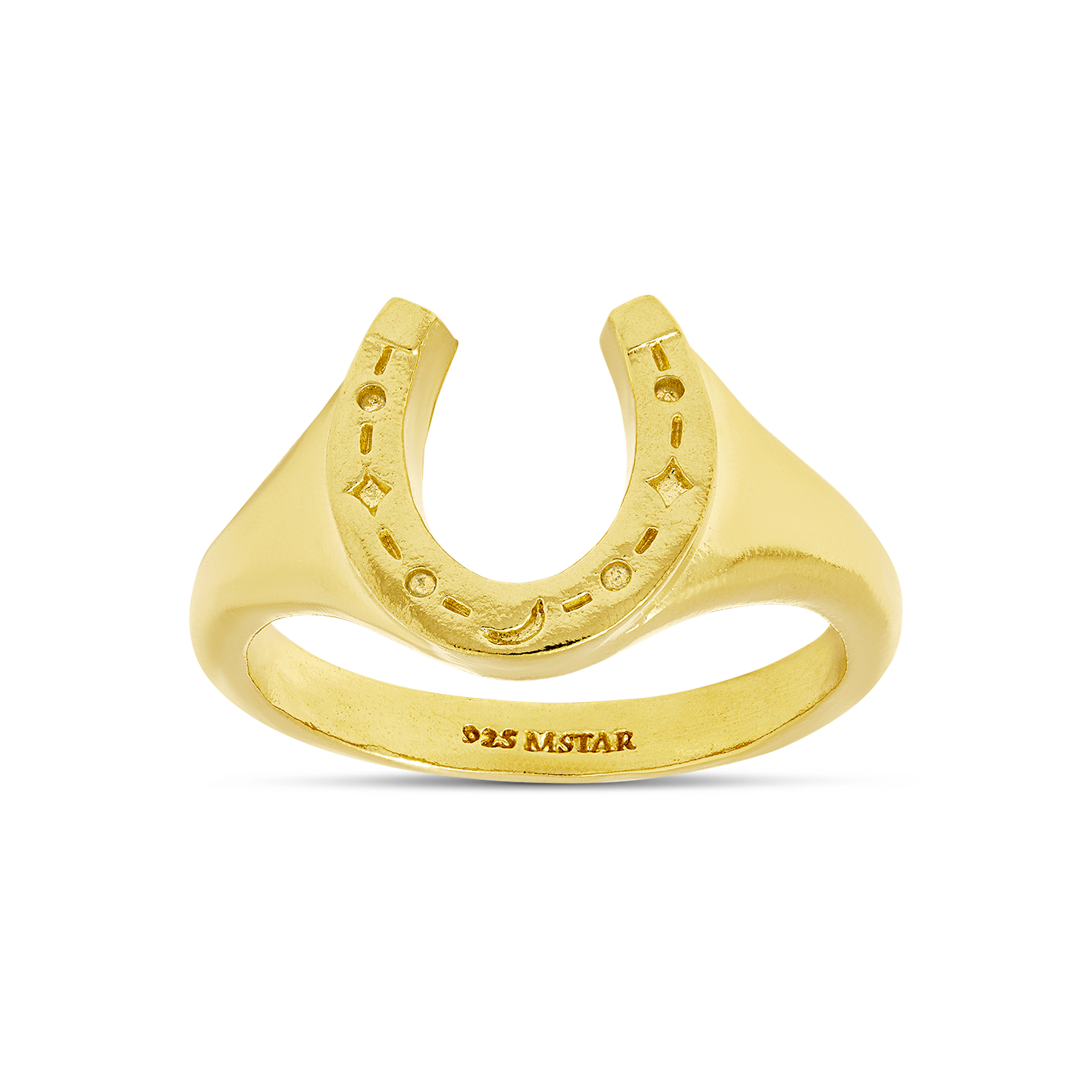 Lucky Horseshoe Ring Gold