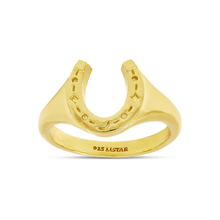 Lucky Horseshoe Ring Gold - 8
