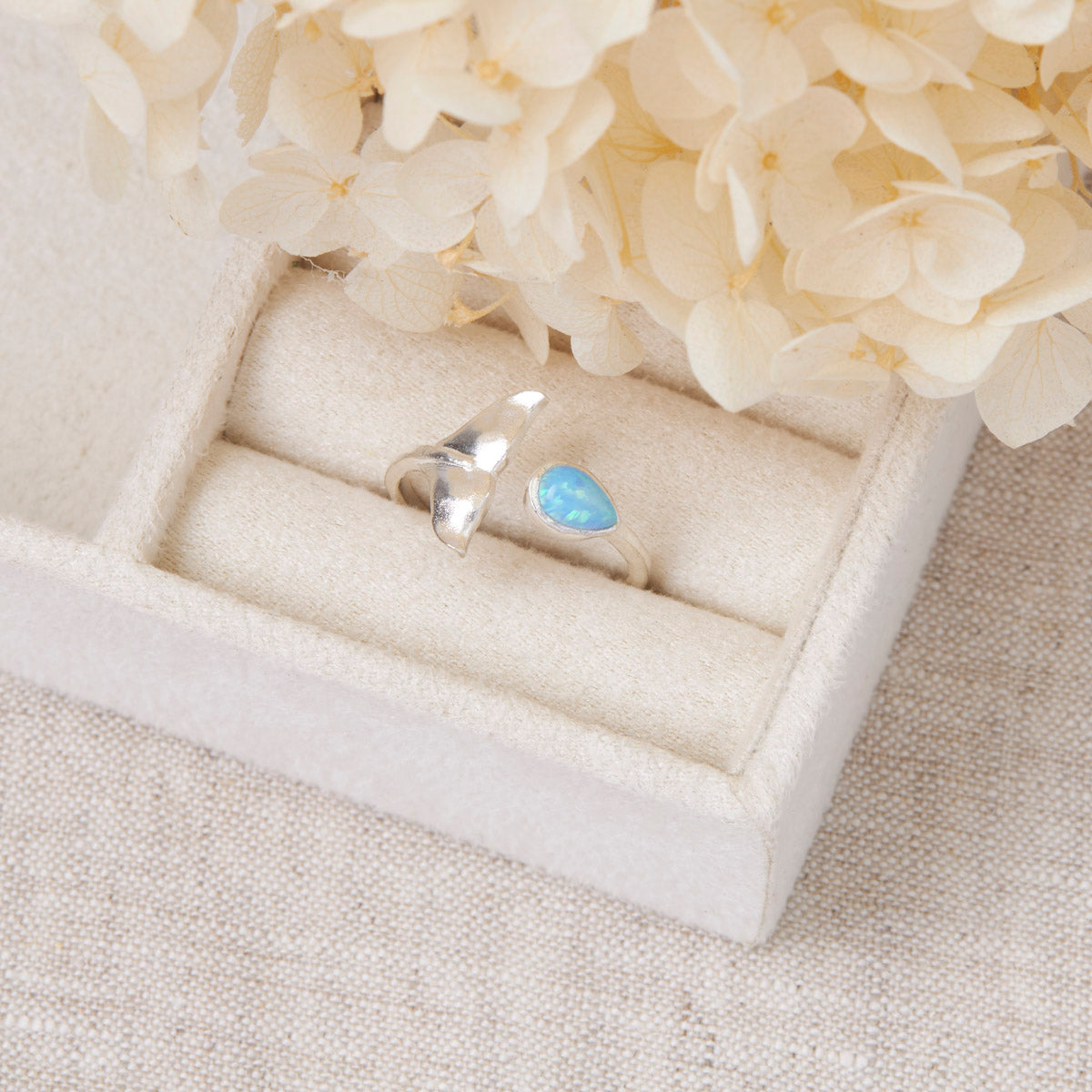 Whale Tail Opal Ring