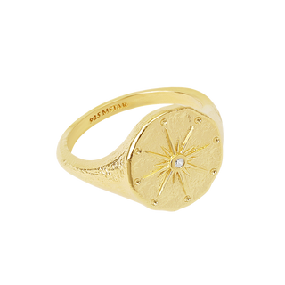 Seren Signet Ring Gold - 6