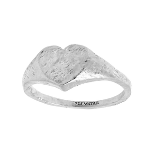 Textured Amore Signet Ring - 4