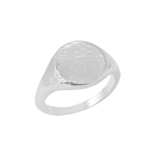 Textured Signet Ring - 5