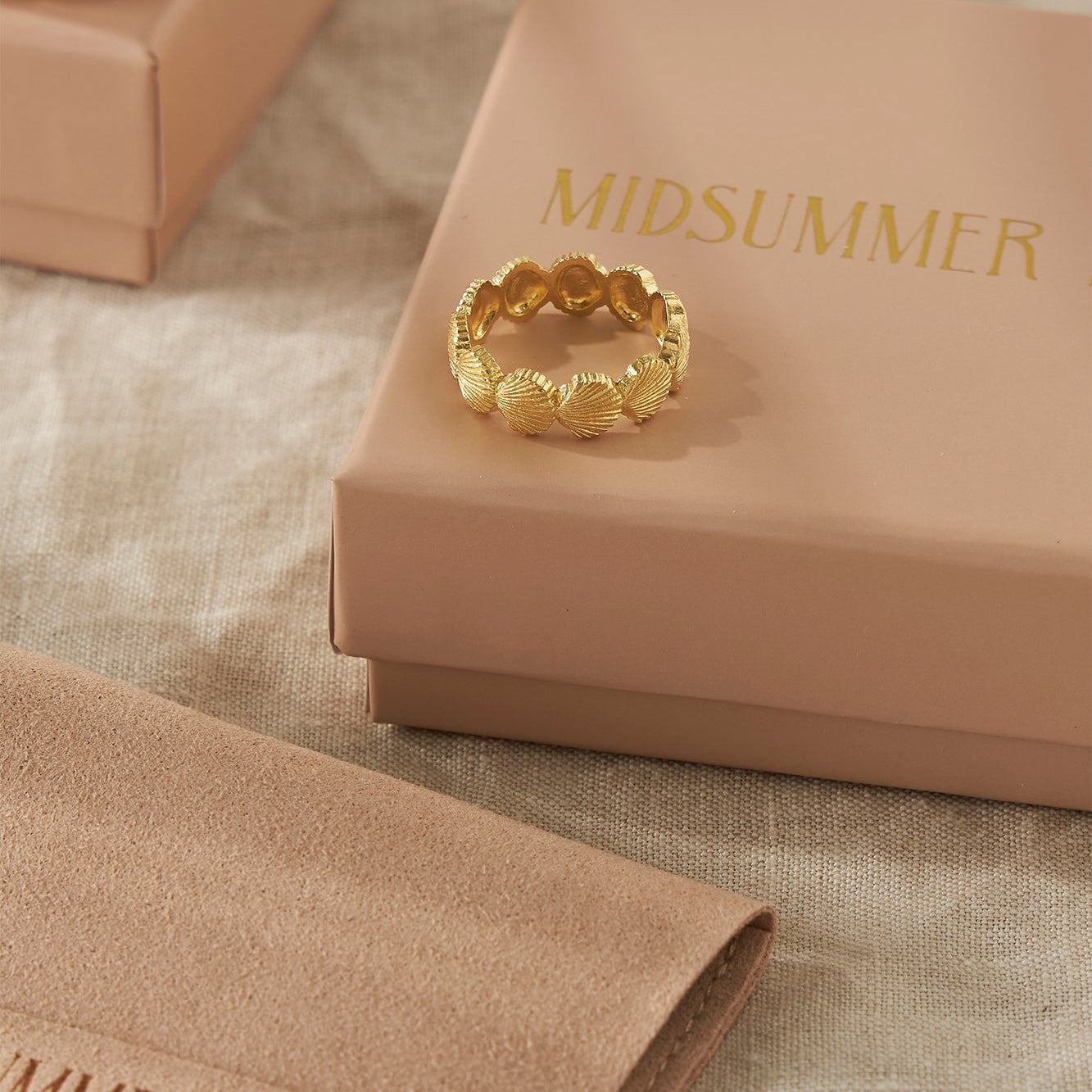 Sandshell Ring Gold