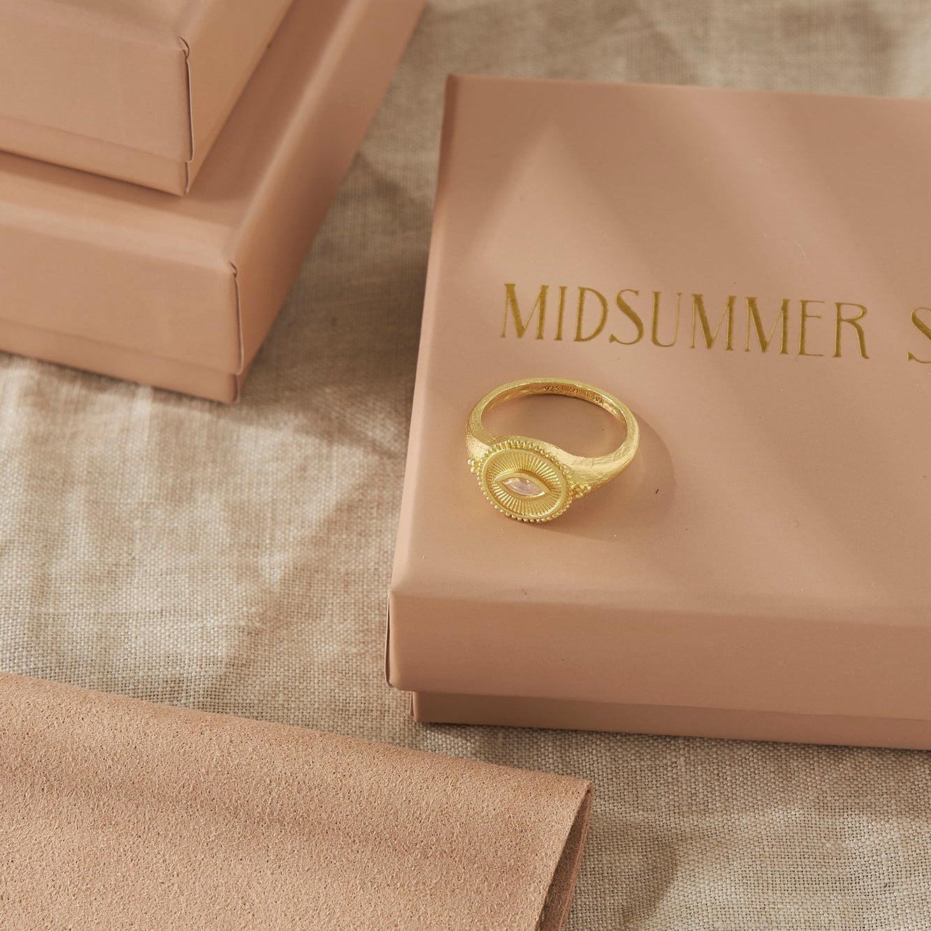 Soul Seer Moonstone Ring Gold