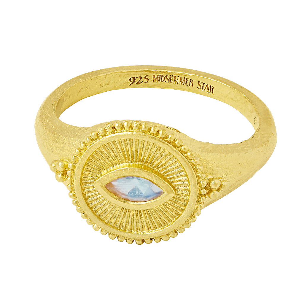 Soul Seer Moonstone Ring Gold