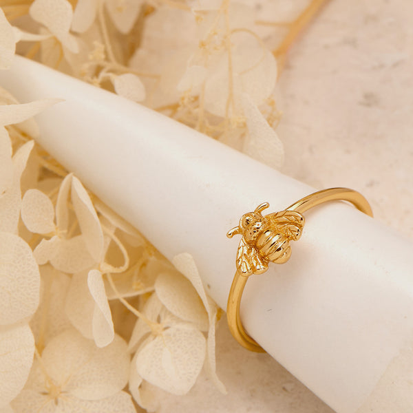 Bee Pollination Gold Ring - Midsummer Star Wholesale