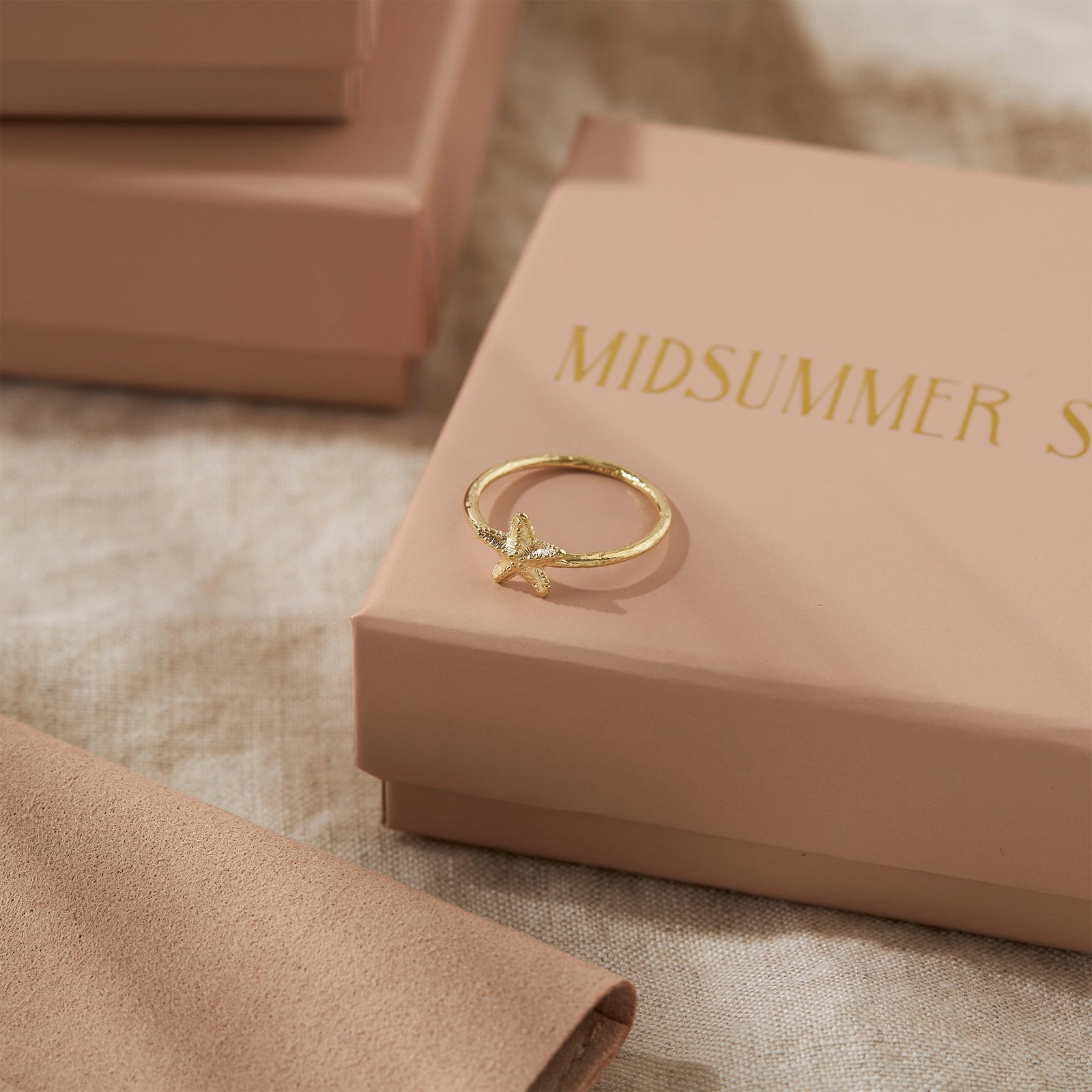 Starfish Ring Gold
