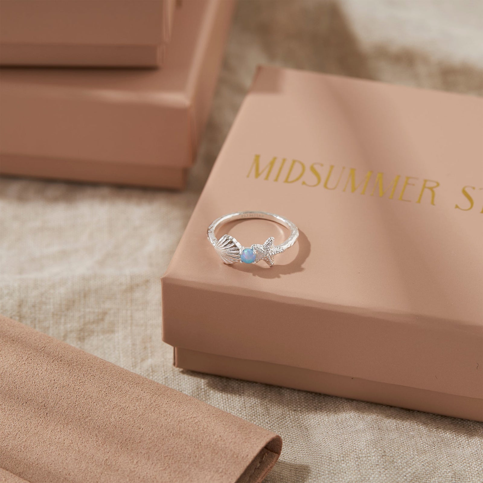 Mystic Mermaid Azure Opal Ring