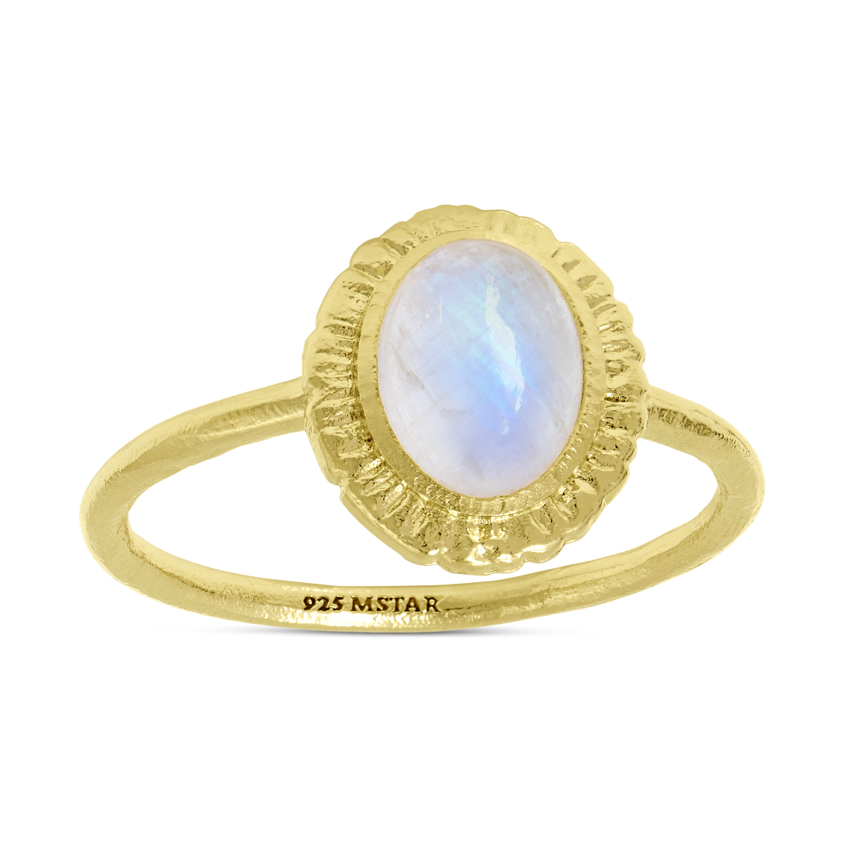 Meridian Moonstone Ring Gold