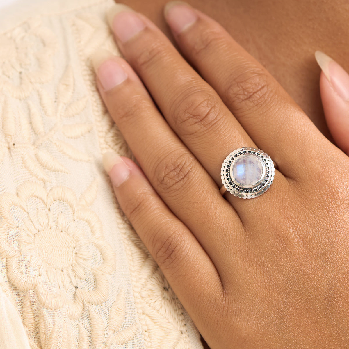 Hidden Doorway Moonstone Ring