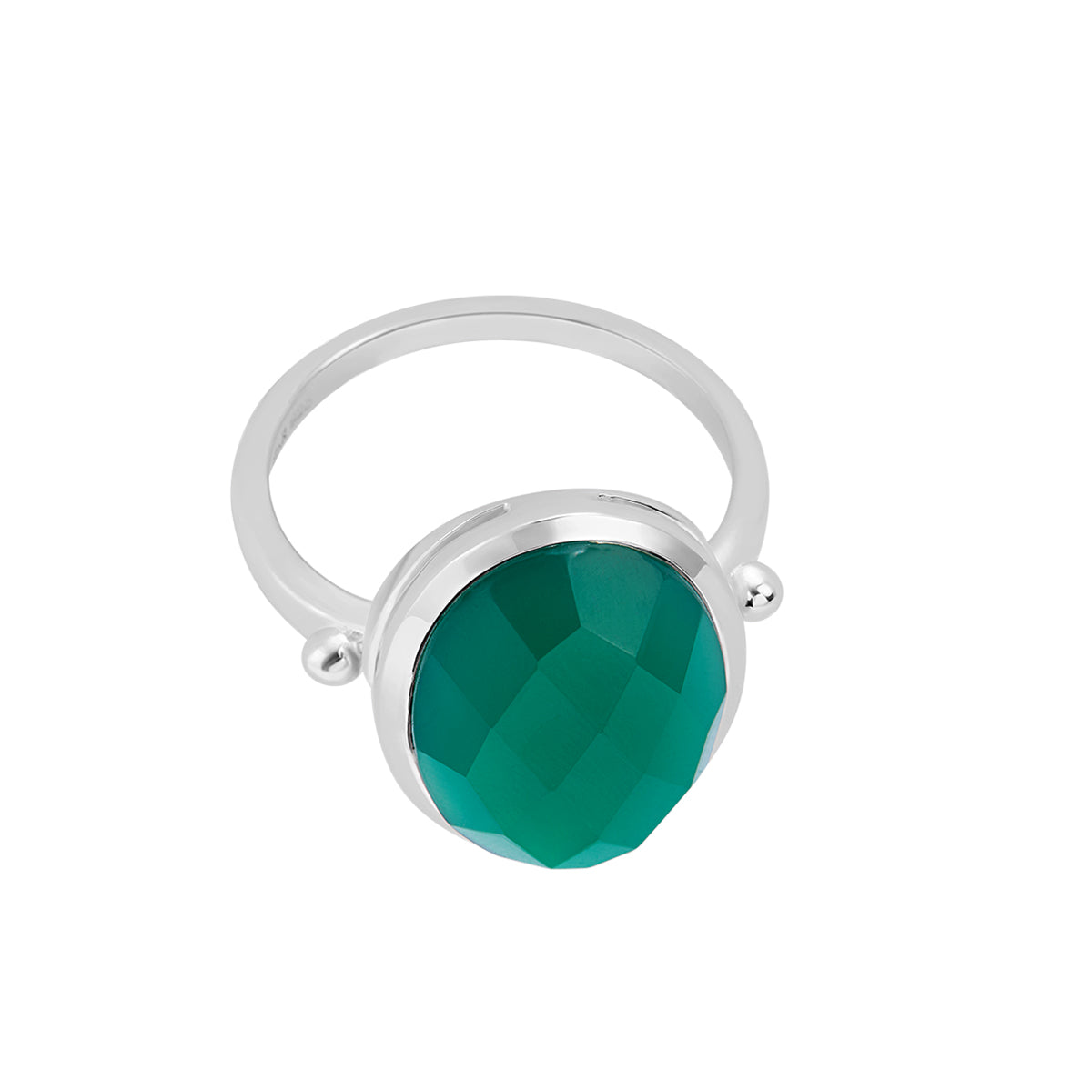 Lunar Deity Green Onyx Ring