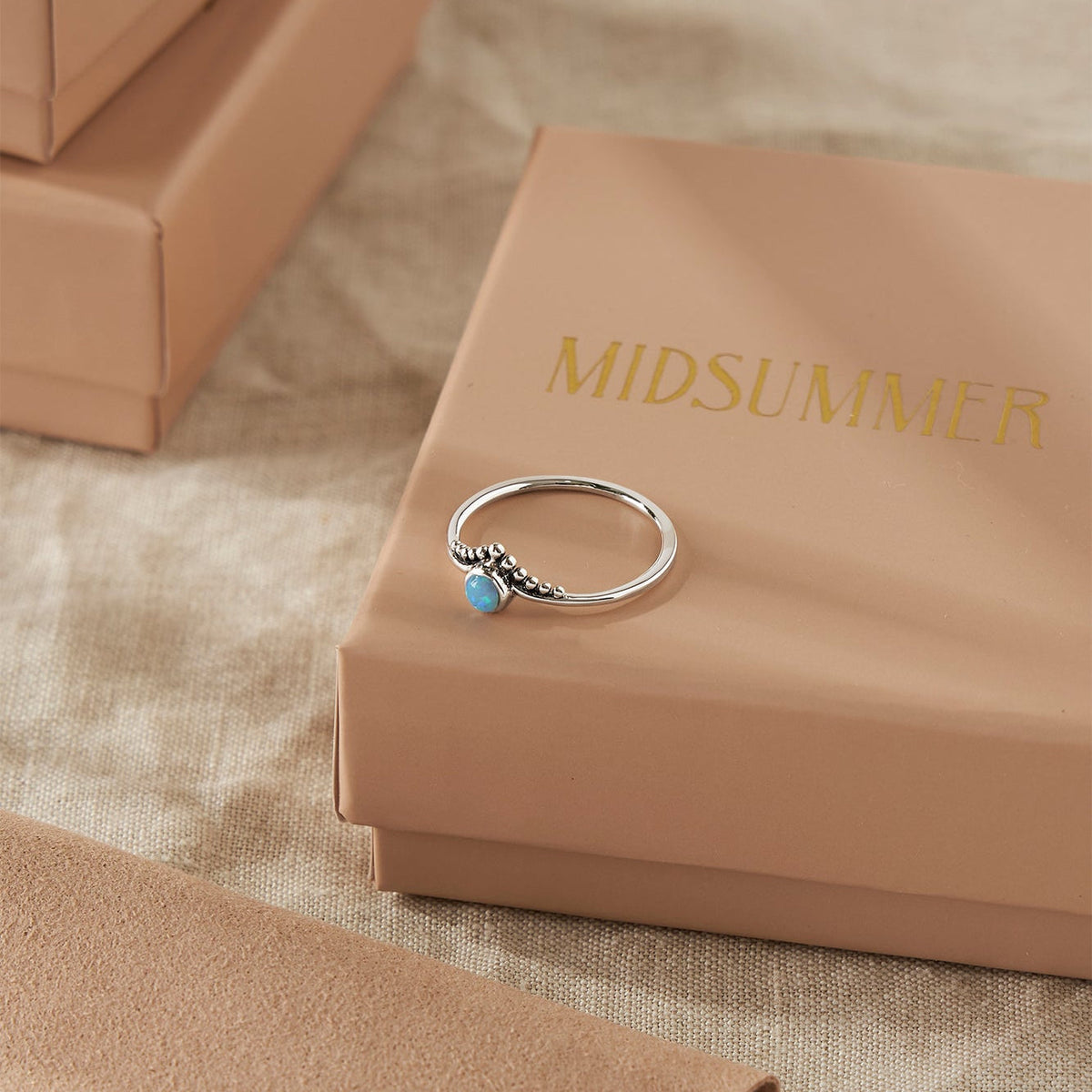 Diadème Azure Opal Ring