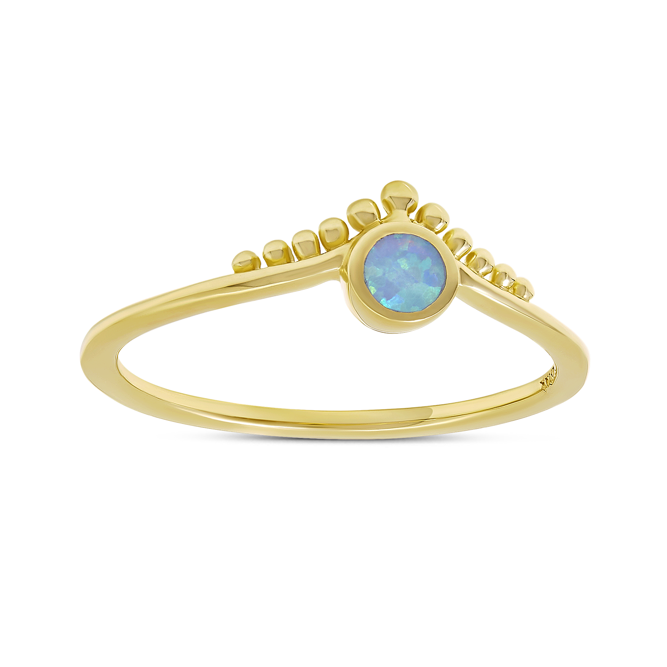 Diadème Azure Opal Ring Gold
