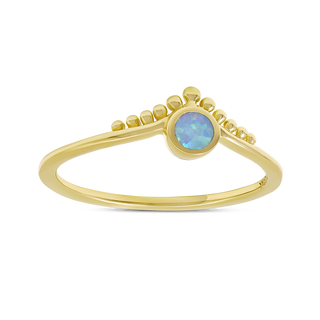 Diadème Azure Opal Ring Gold - 5