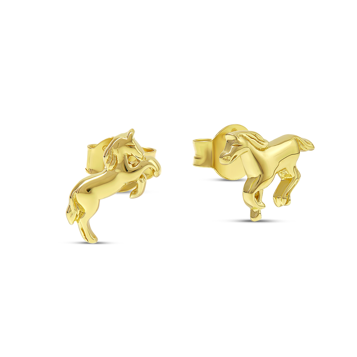 Equus Ferus Studs Gold