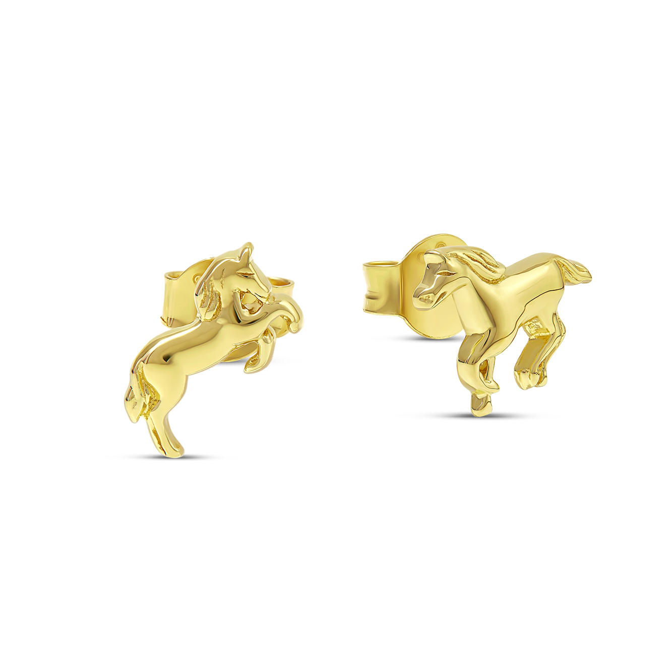 Equus Ferus Studs Gold