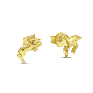 Equus Ferus Studs Gold