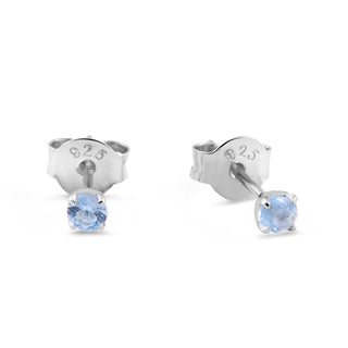Delicate Blue Topaz Studs